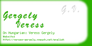 gergely veress business card